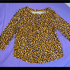 Leopard print long sleeve toddler shirt